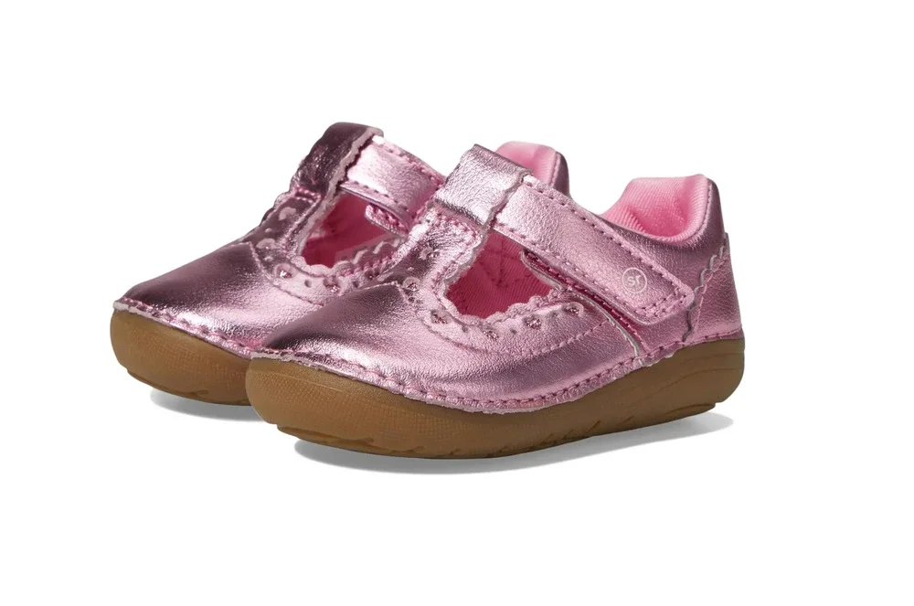 Stride Rite Girls Adira Flat Size 3 Pink Fuchsia Toddler Shoe Mary Jane NIB
